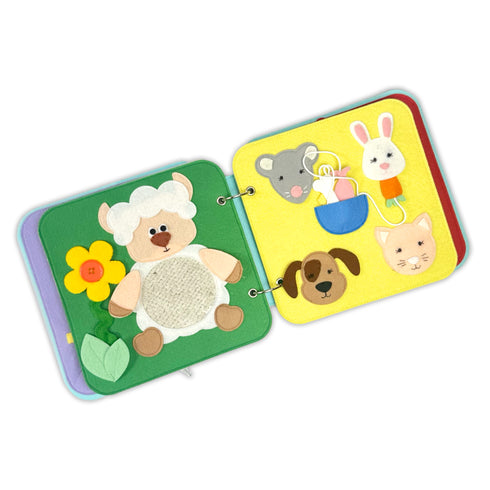 Montessori Sensory Quiet Book- Farm Animals