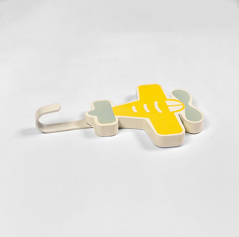 Yellow Airplane Wall Hook