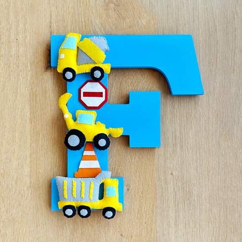 Construction Themed Personalised Alphabet