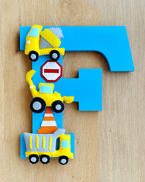Construction Themed Personalised Alphabet