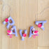 Personalised Floral Flamingoes Name Bunting/Garland