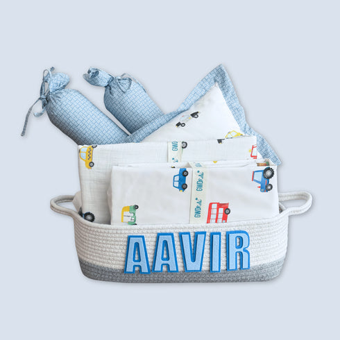 Transport- Cot Bedding Set of 4