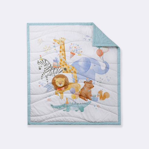 Organic Cotton Quilt - Party Animals