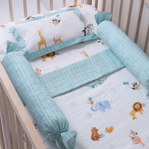 Party Animals- Cot Bedding Set of 4