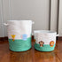 Safari Animals - Green Rope Personalised Storage Basket