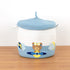 Teddy & Airplanes - Blue Rope Basket With Lid