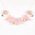 Pink Hot Air Balloon Embellished Name Bunting/Garland