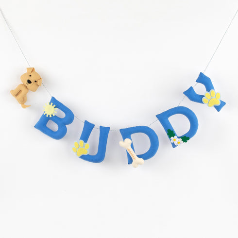 Dog & Bone Personalised Name Bunting/Garland