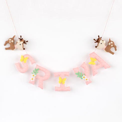 Enchanted Deer Cot Mobile & Bunting/Garland Set