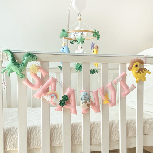 Personalised Dinosaur Dreams Name Garland