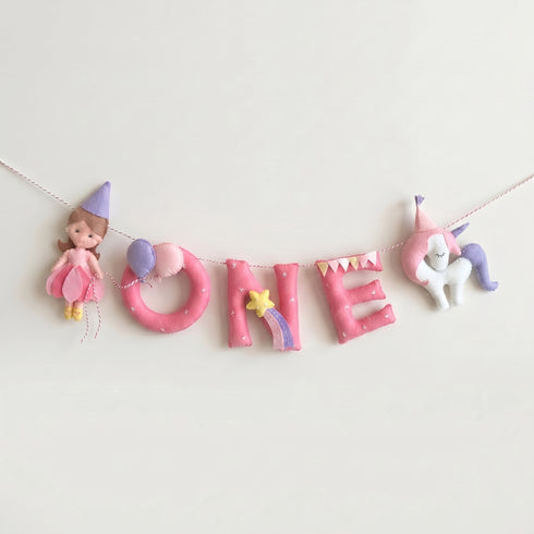1st Birthday Garland - Unicorn Party