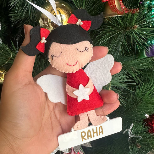 Baby Girl Angel - Felt Ornament