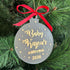 Birth announcement Christmas Bauble