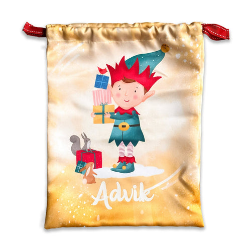Personalised Christmas Sack - Elf