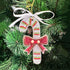Glitter Embellished Ornament- Candy Cane