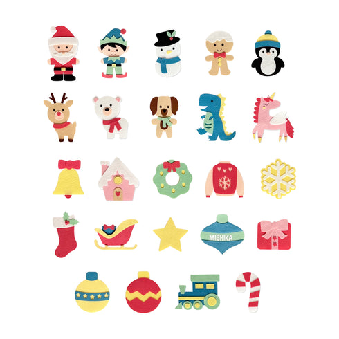 DIY Christmas Tree with 24 Ornaments