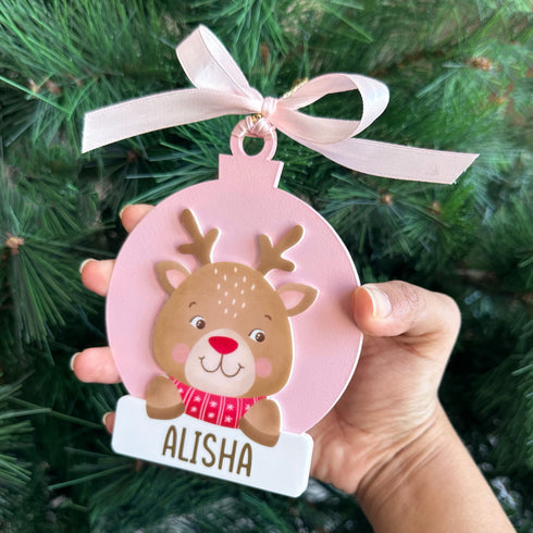 Festive Christmas Bauble - Reindeer