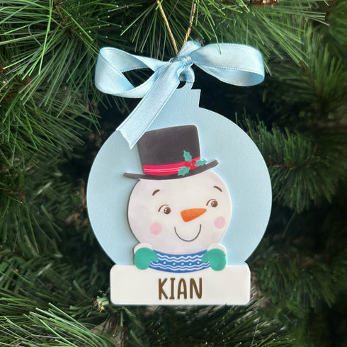 Festive Christmas Bauble - Snowman