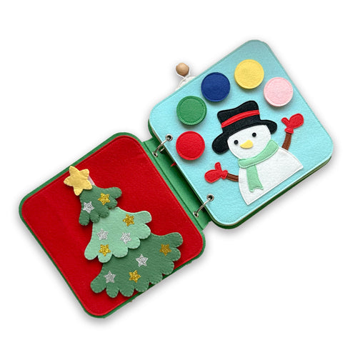 Montessori Sensory Quiet Book- Christmas