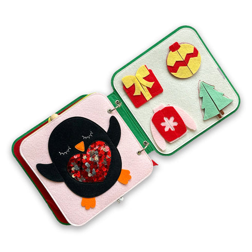 Montessori Sensory Quiet Book- Christmas