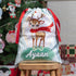 Festive Reindeer - Personalised Christmas Sack