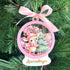 Sparkly Snow Globe Ornament- Reindeer