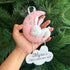 Baby's First Christmas - Felt Ornament - Pink
