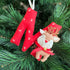 Red Monogram Ornament - Reindeer