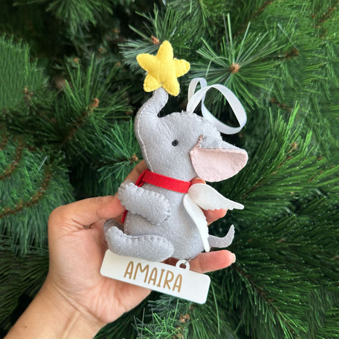 Little Elephant - Felt Ornament