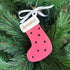 Personalised Stocking Christmas Ornament - Pink