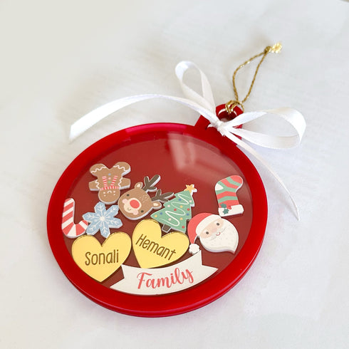 Merry Christmas Bauble-Family Ornament