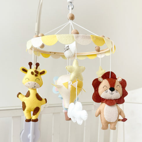 Animals in the Clouds - Cot Mobile