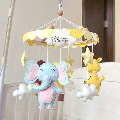 Animals in the Clouds - Cot Mobile