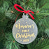 Personalised First Christmas Bauble