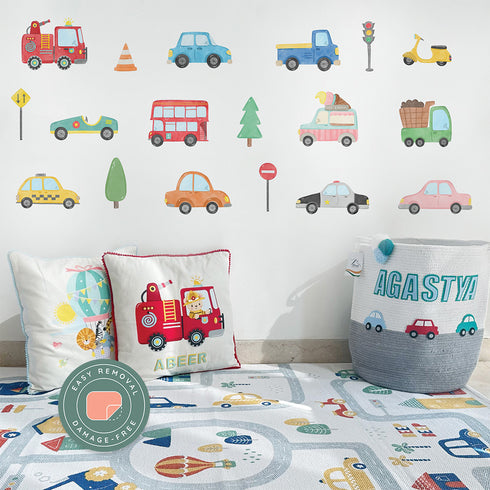 City Cars - Removable Wall Decal Sticker