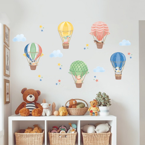 Hot Air Balloon - Removable Wall Sticker
