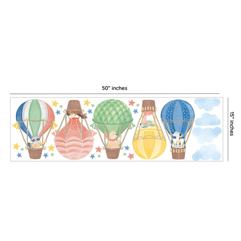 Hot Air Balloon - Removable Wall Sticker