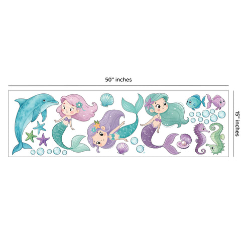 Little Mermaid - Removable Wall Decal Sticker