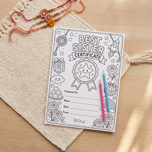 Best Sister Certificate