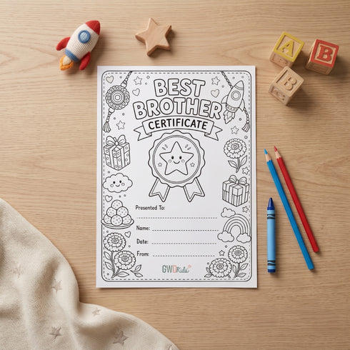 Best Brother Certificate