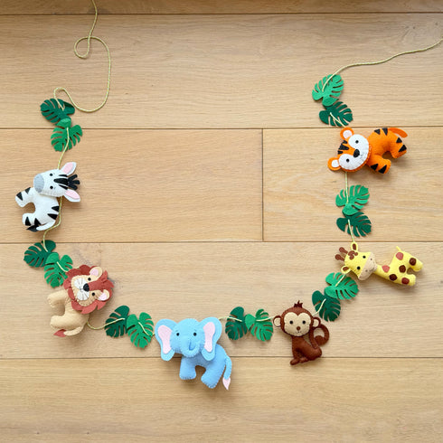 Jungle Animal - Felt Garland