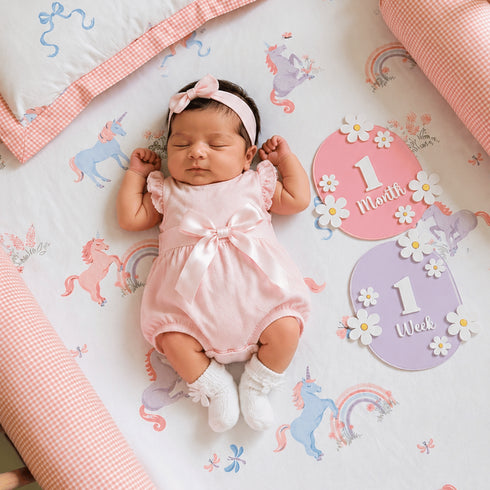 Wildflower Baby Milestone Plaques