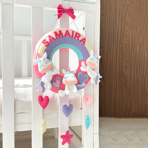 Unicorn Adventures Name Wall Hanging