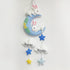 Personalised Sibling Name Hanging - Bunny on a Moon-Pink