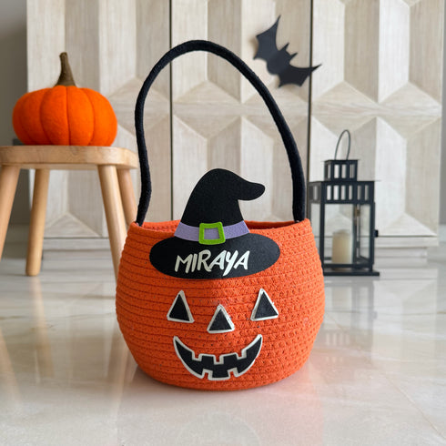 Glow in the Dark Trick or Treat Pumpkin Basket