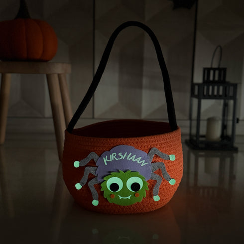 Glow in the Dark Trick or Treat Spider Basket