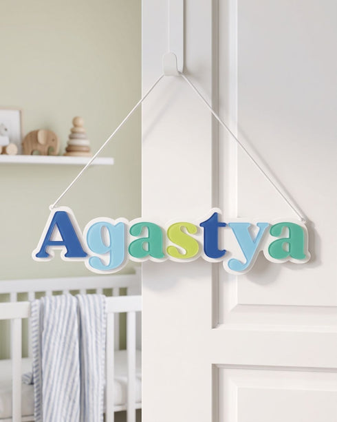 Personalised Name Plate - Ocean