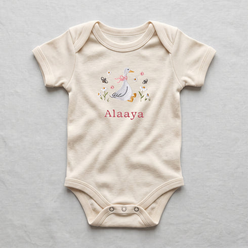 Personalised Onesie – White Duckling