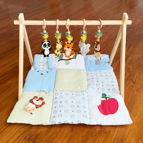 Jungle Explorer Play gym & Sensory Mat Set