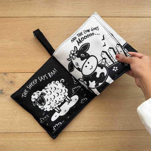 Moo Quack Oink- High Contrast Soft Book